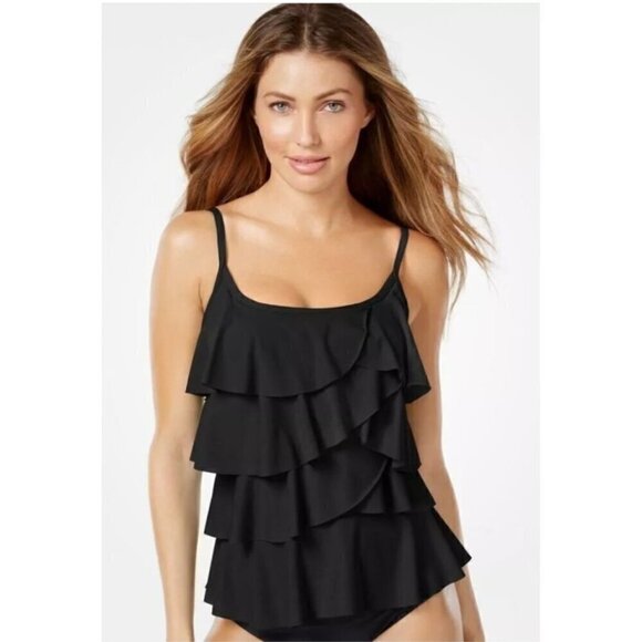 Miraclesuit Other - NWT MIRACLESUIT TANKINI SWIMSUIT TOP Look Feel Slimmer Womens Size 10